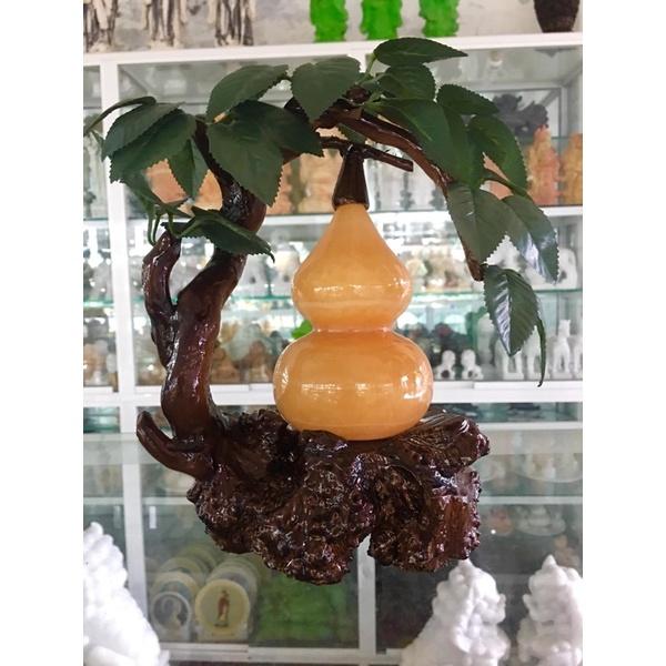 Cây Hồ Lô Thu Hút Tài Lộc Đá Ngọc Hoàng Long - cao 30cm