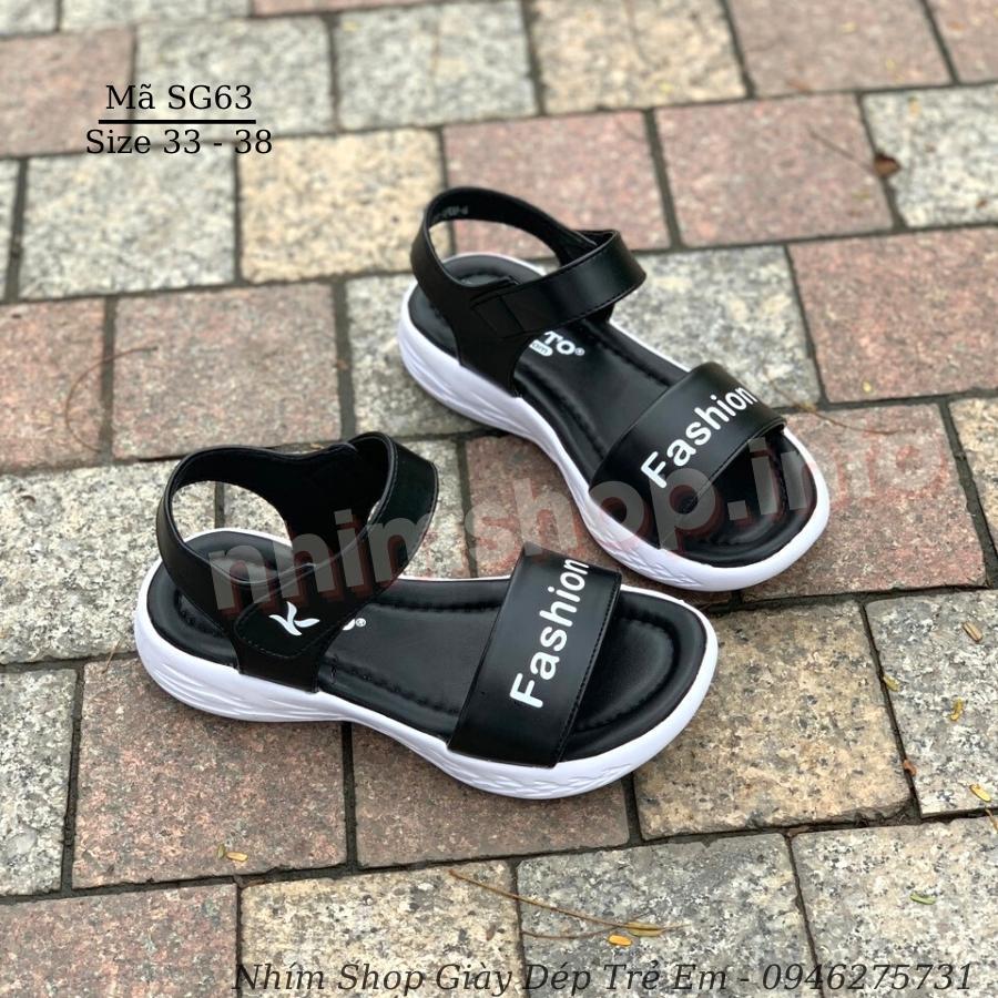 Giày sandal bé gái cao cấp Kento Dép quai hậu quai ngang siêu nhẹ phù hợp cho trẻ em đi học đi biển chống trơn SG63