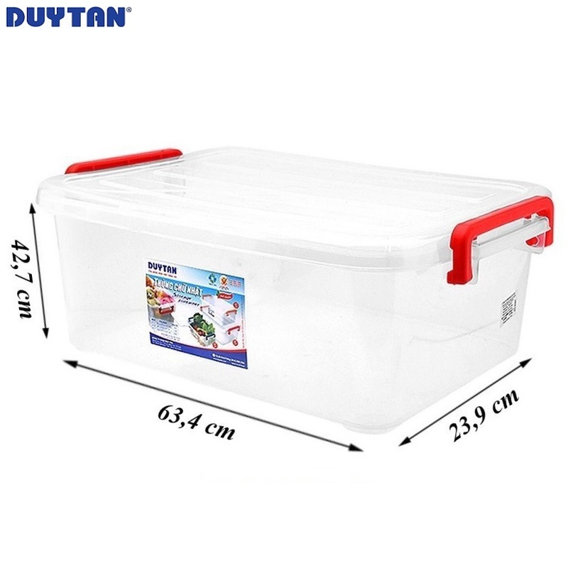 Thùng chữ nhật nhựa Duy Tân 45 lít (63.4 x 42.7 x 23.9 cm) - 08876 - Hàng chính hãng