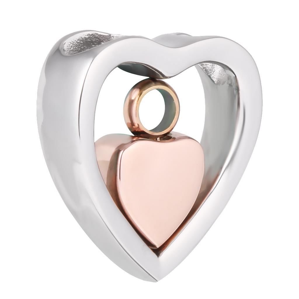 Love Heart Cremation Pendant Urn Necklace keepsake Pet Ash Holder