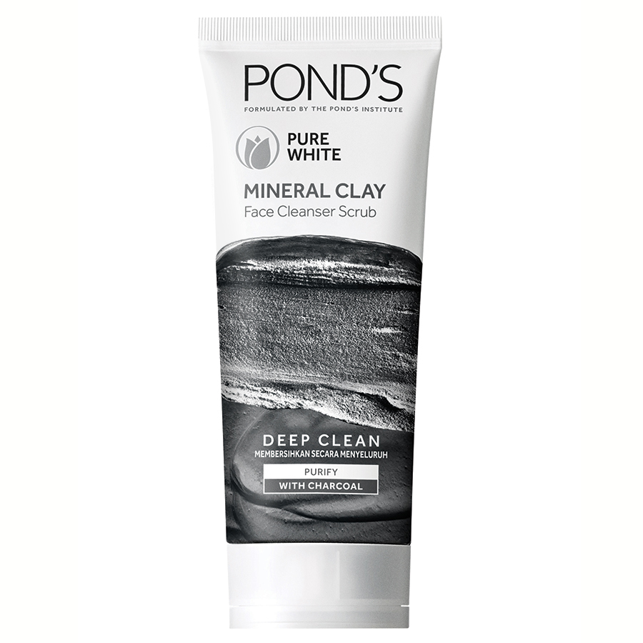 Sữa Rửa Mặt Ponds Đất Sét Khoáng Detox 90g