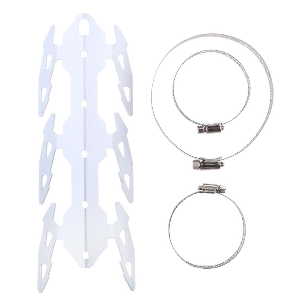 24cm Motorcycle Exhaust Muffler Pipe Leg Protector Heat Shield Cover