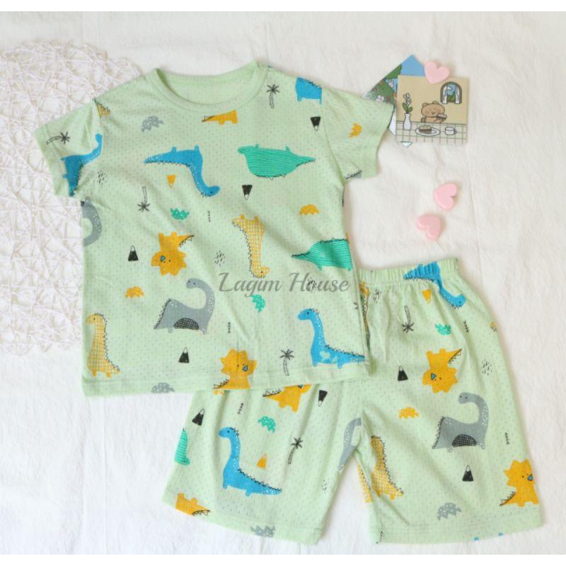 Bộ cotton lỗ xuất Hàn QC loại 1 cho bé trai và bé gái - Lagim House