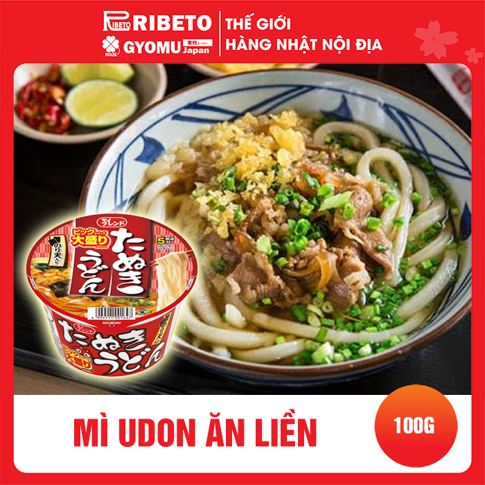 Mì Udon ăn liền 100g - Kobe Bussan , Hàng Nội địa Nhật Bản