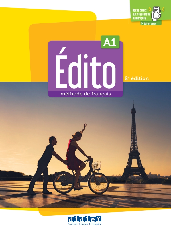 Sách học tiếng Pháp EDITO A1 - EDITION 2022-2024 - LIVRE + DIDIERFLE.APP