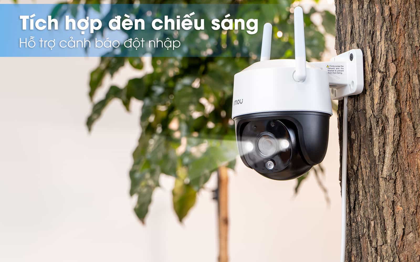 Camera IMOU Cruiser 2MP/4MP, Camera ngoài trời, xoay 360, chống nước IP66, đàm thoại hai chiều, tích hợp còi và đèn chiếu sáng - Hàng Chính Hãng