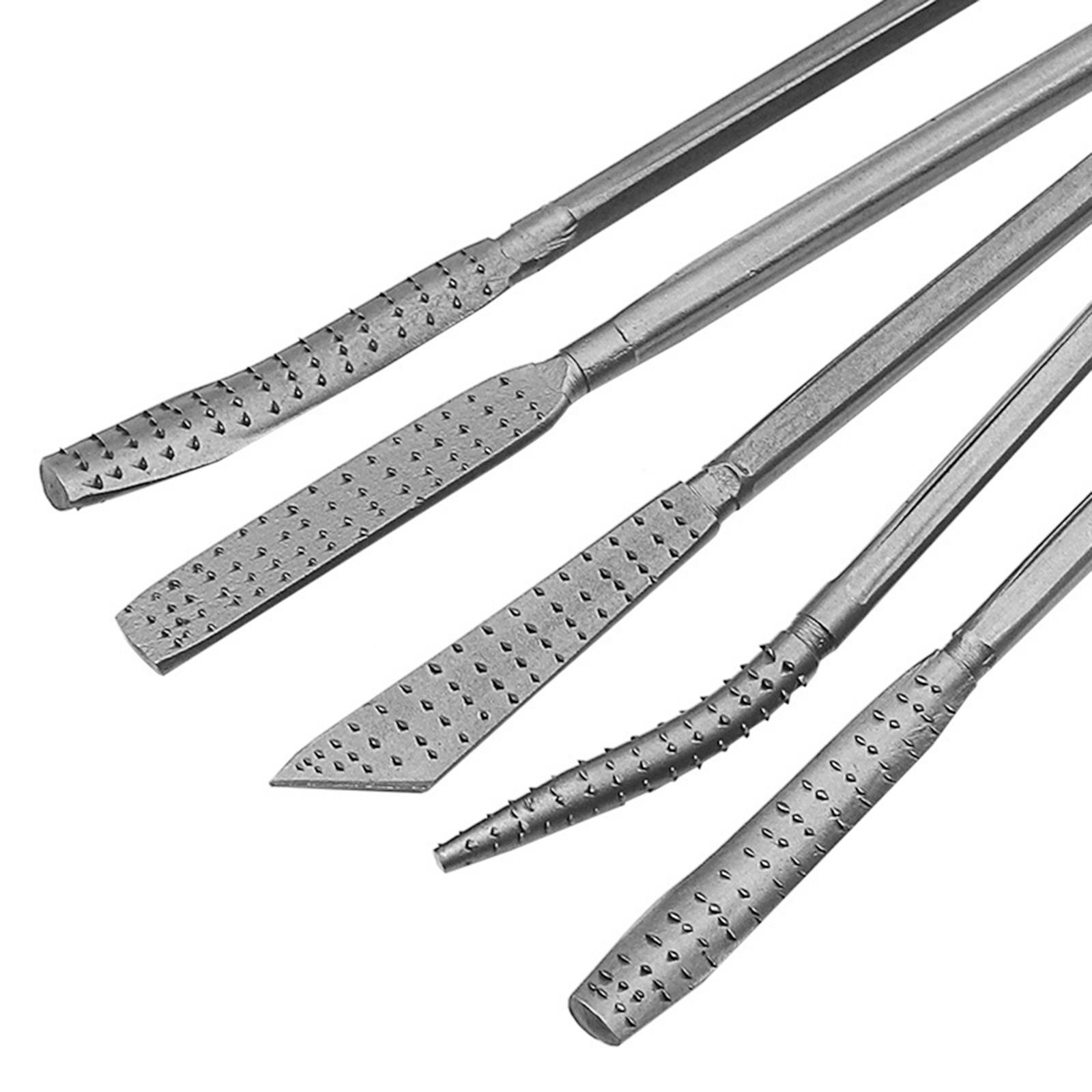 Wood Rasp File Set Riffler files Burrs for Engraving Carving Woodworking