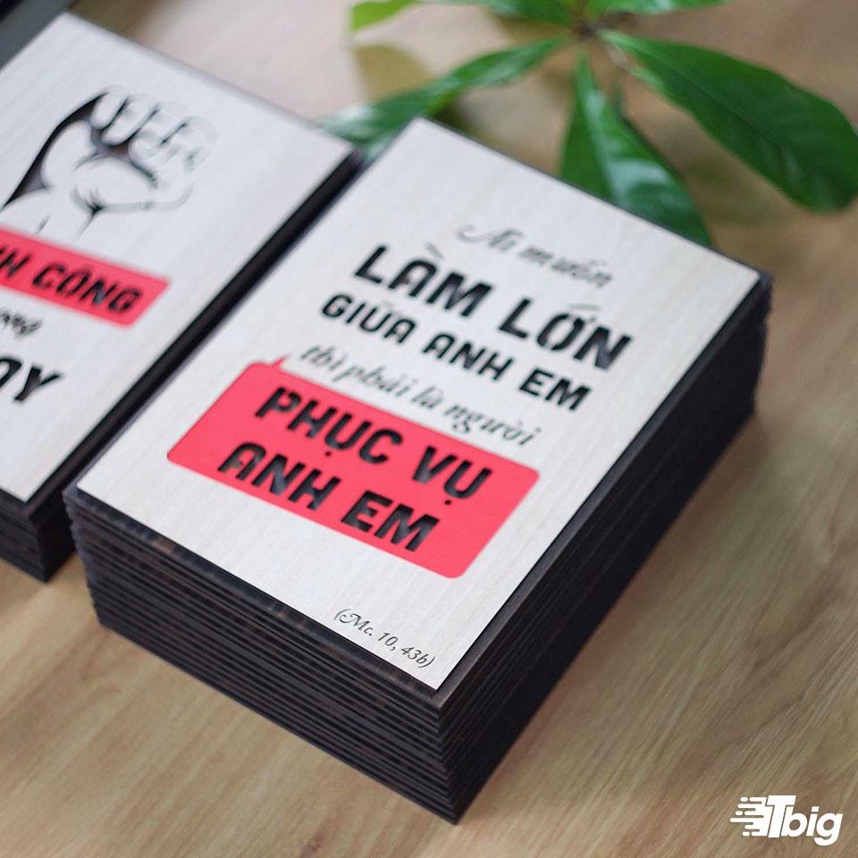 Tranh công giáo TBIG-CG001: Ai muốn làm lớn giữa anh em thì phải là người phục vụ anh em 30x40cm