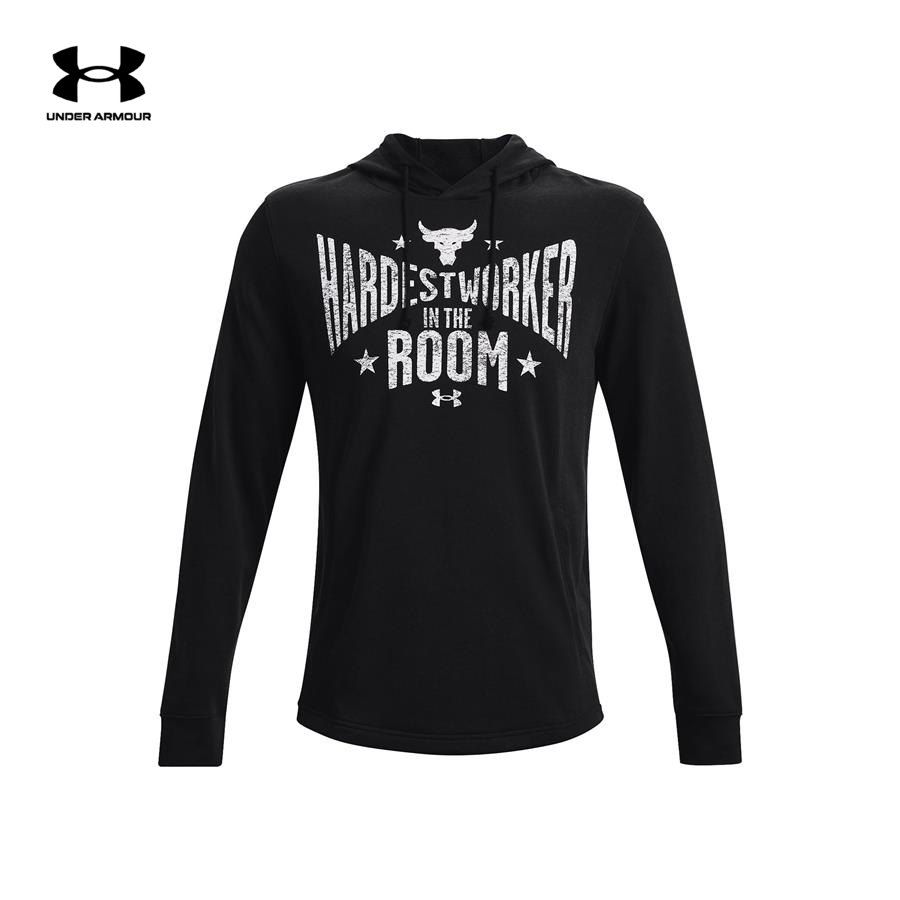 Áo khoác hoodie tay dài có nón thể thao nam Under Armour PJT ROCK TERRY HOODIE - 1370458