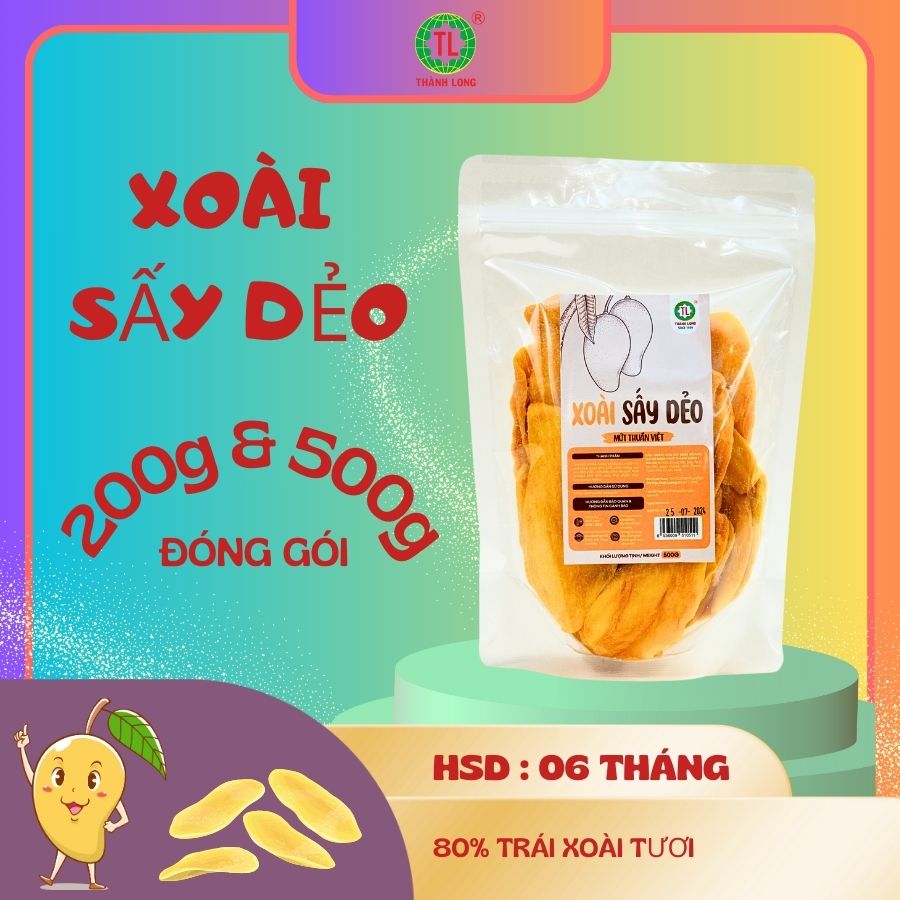 MỨT XOÀI SẤY DẺO THÀNH LONG 200G