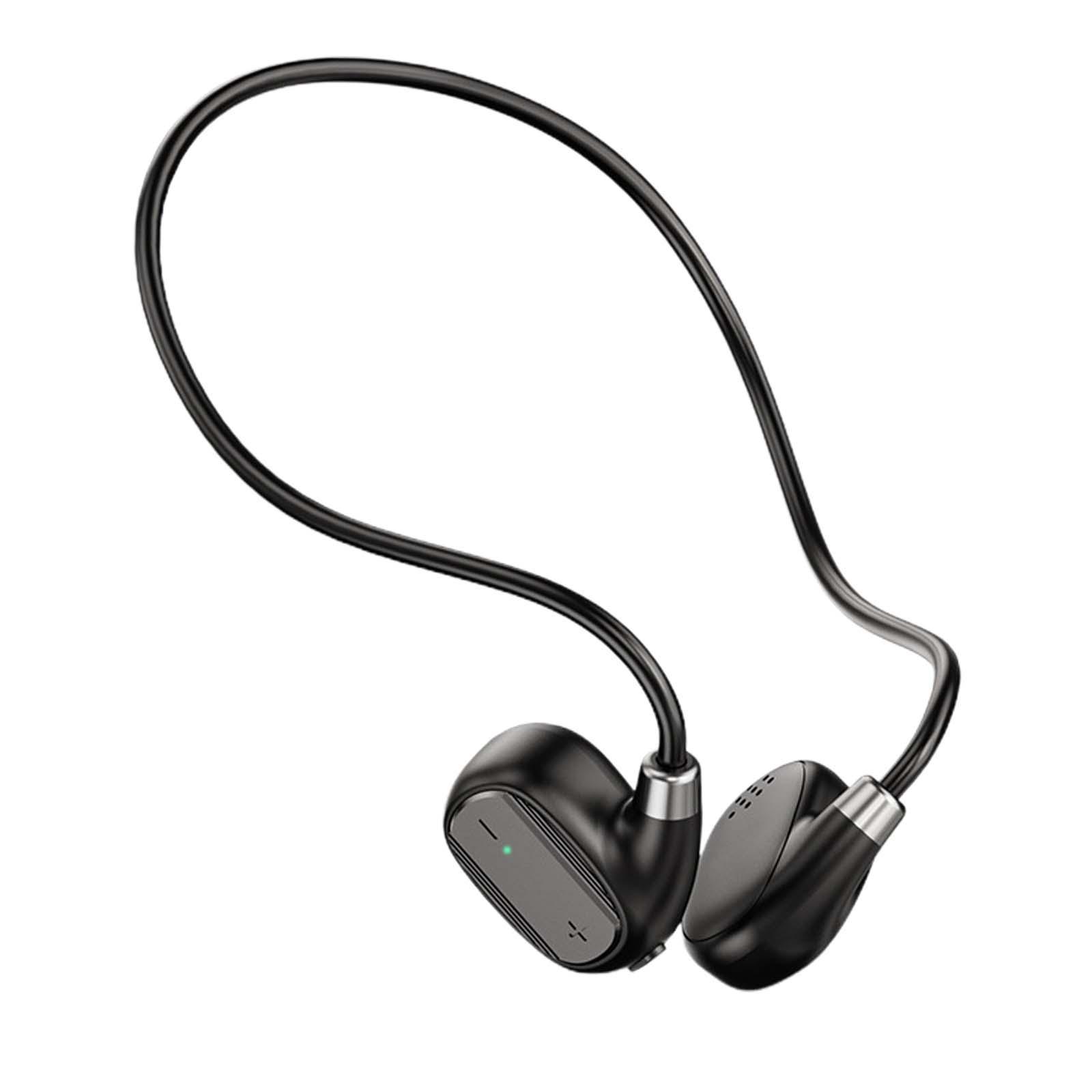 Open Ear Bluetooth Headphone Hands Free Headset for Gym Hiking Driving Black