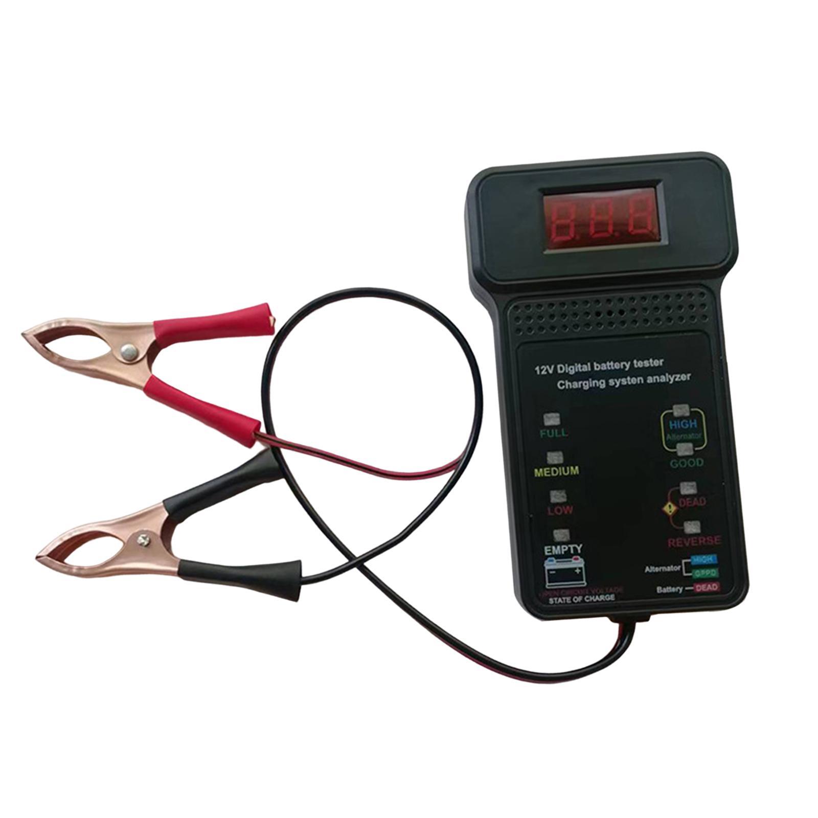 Car Battery Tester Analyzer  Battery Checker Durable Voltmeter