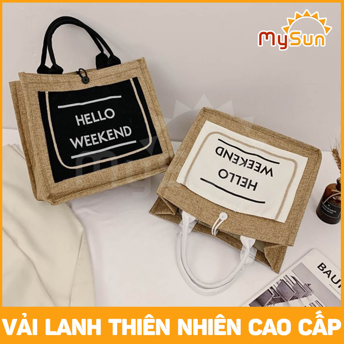 Túi xách vải thời trang cỡ lớn to đựng đồ cá nhân du lịch đa năng cho nữ giá rẻ đẹp dễ thương