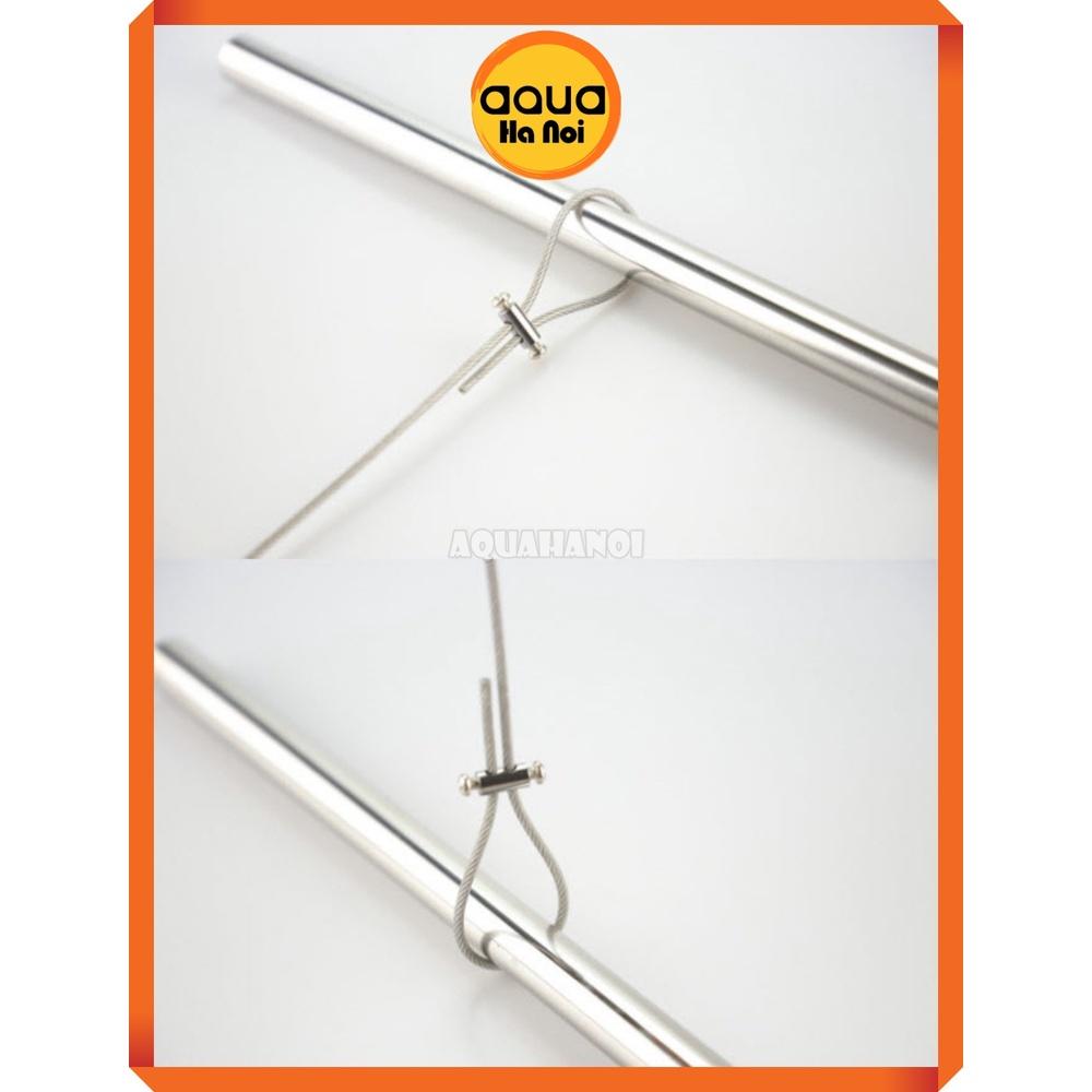 Ốc siết cáp inox - 2 lỗ - treo đèn hồ thủy sinh cá cảnh
