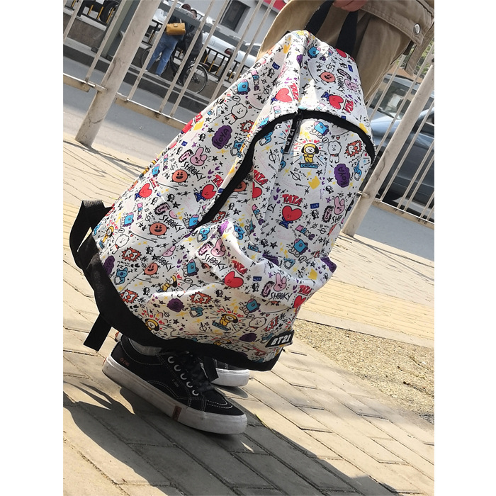 Balo học sinh BT21 BTS tặng sticker BTS