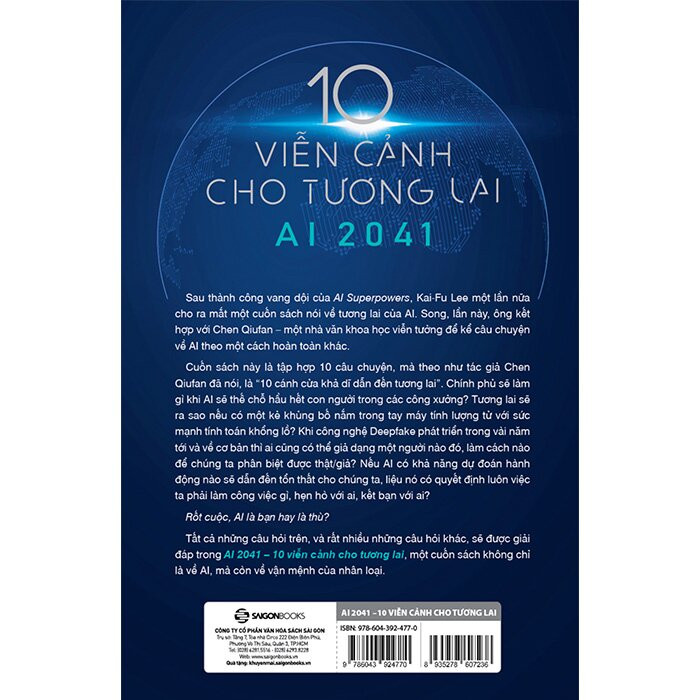 Ai 2041 - 10 Viễn Cảnh Cho Tương Lai - Chen Qiufan, Ka.i-Fu Lee - Nhóm dịch 1441 - (bìa mềm)