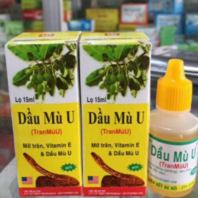 DẦU MÙ U - TRĂN MÙ U - Lọ 15ml