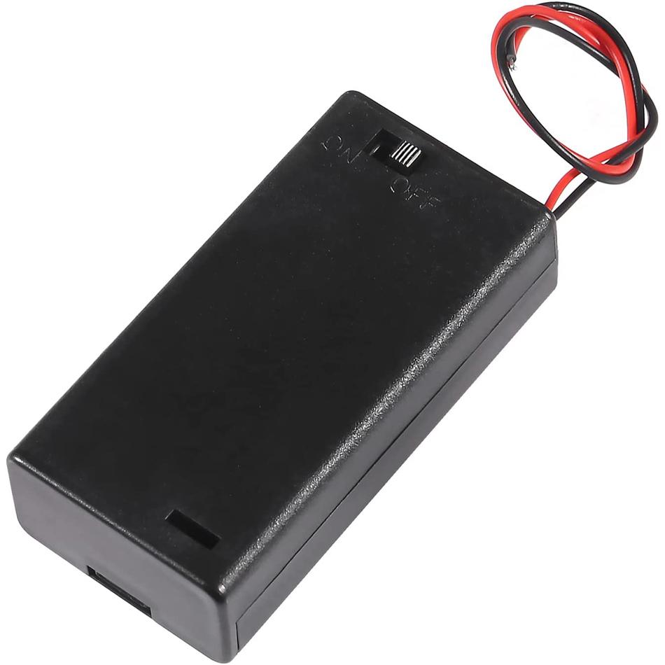10 cái Giá đỡ pin AA có công tắc BẬT/TẮT 2X Giá đỡ pin AA có nắp Giá đỡ pin 3V AA có dây dẫn Màu sắc: 10