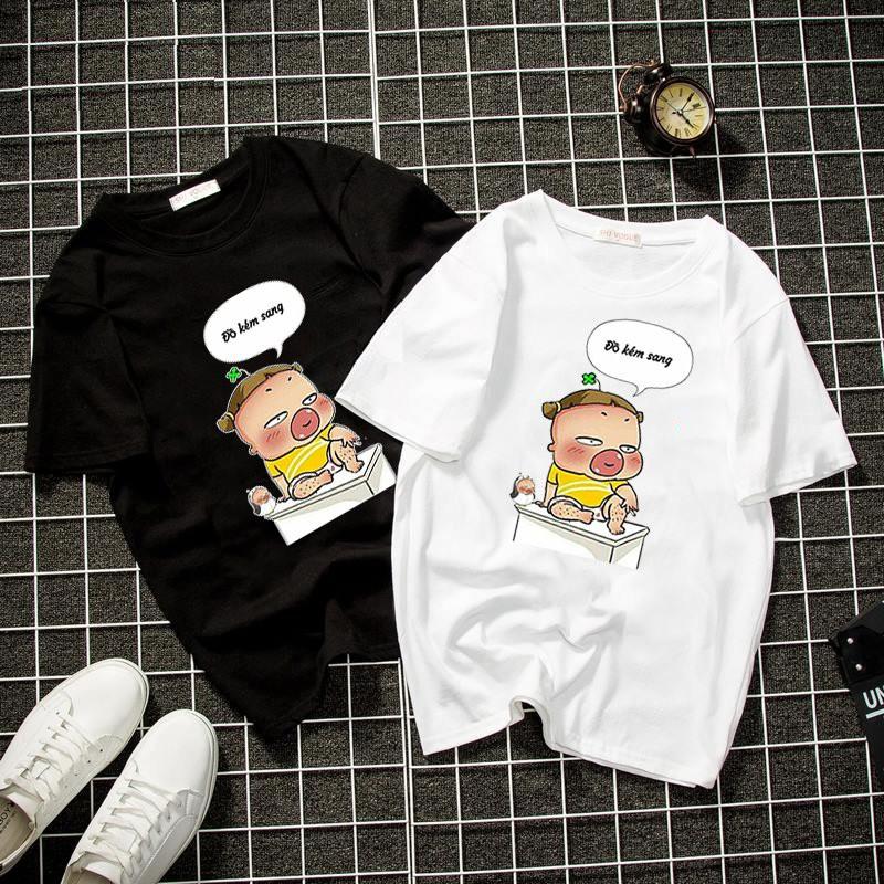 Áo thun unisex form rộng quỳnh aka dễ thương vải dày mịn 2019T1439
