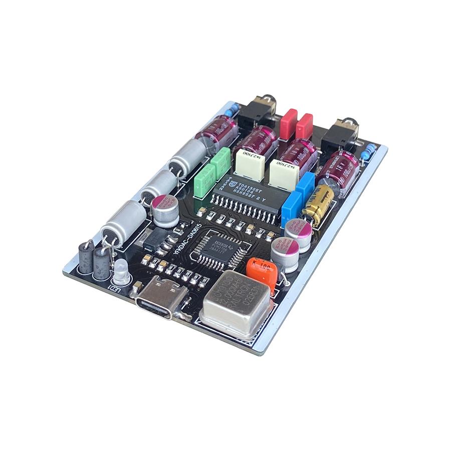 DLHiFi Mini TDA1305DAC Bộ Giải Mã Máy Tính Laptop USB Giải Mã Thẻ Âm Thanh Di Động OTG PCM2706 HiFi DAC Đầu Vào Type-C Đầu Ra AUX Kép
