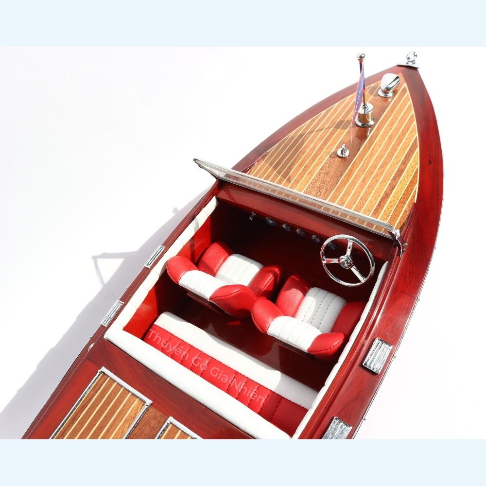 Mô Hình Thuyền Gỗ Phong Thủy Dạng Thuyền Đua Tốc Độ CHRIS CRAFT RUNABOUT Chính Hãng Hàng Xuất Khẩu Chất Lượng Cao