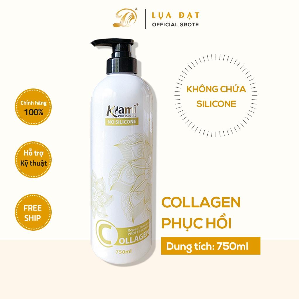 Dầu hấp tóc collagen KAMI phục hồi tóc hư tổn,siêu mềm mượt hương nước hoa 800ml