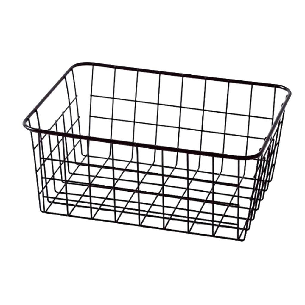 Iron Handle Basket Retro Wire Basket Home Decor Storage Basket