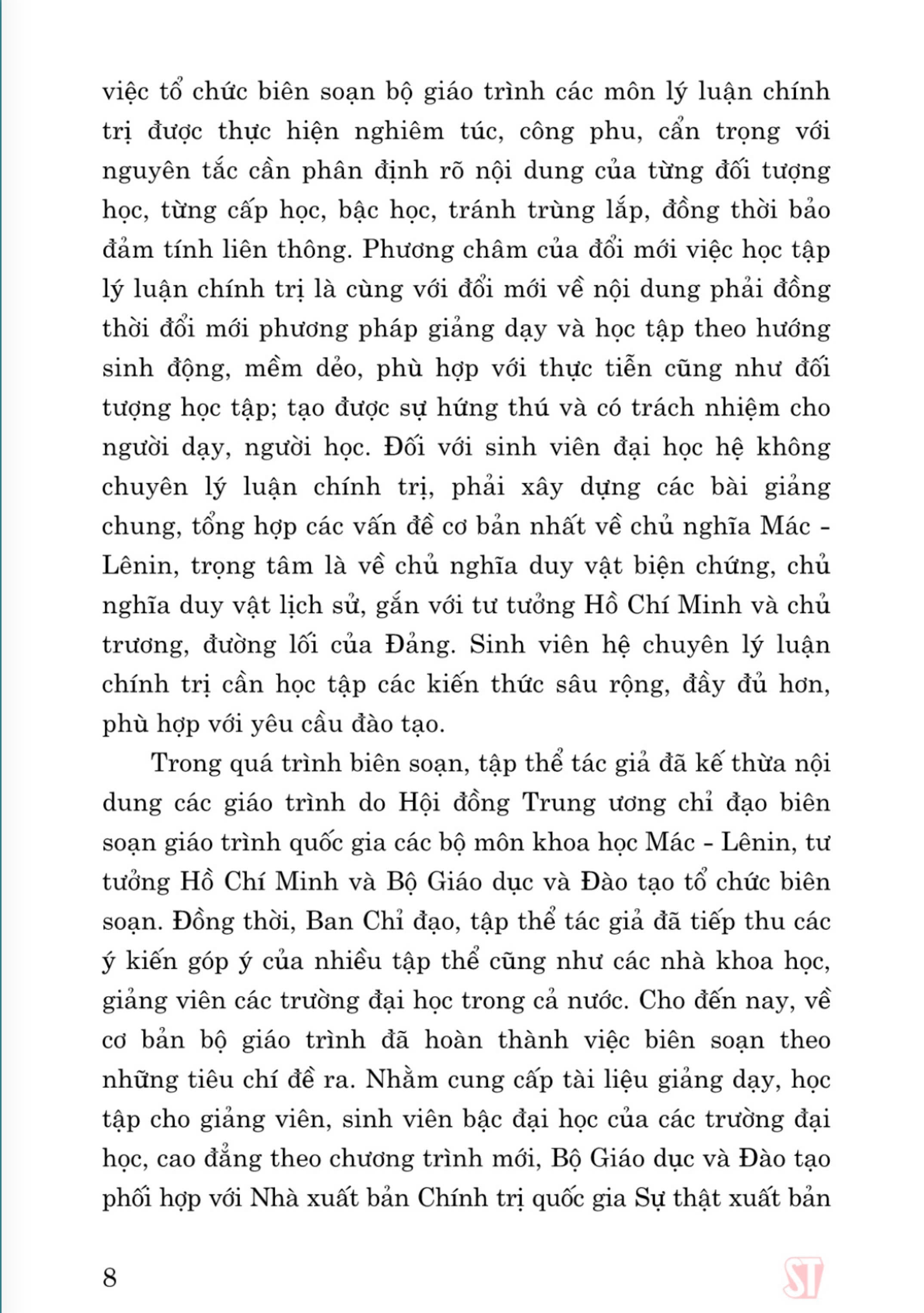 Giáo trình Kinh tế chính trị Mác - Lênin (Dành cho bậc đại học hệ không chuyên lý luận chính trị) - bản in 2024