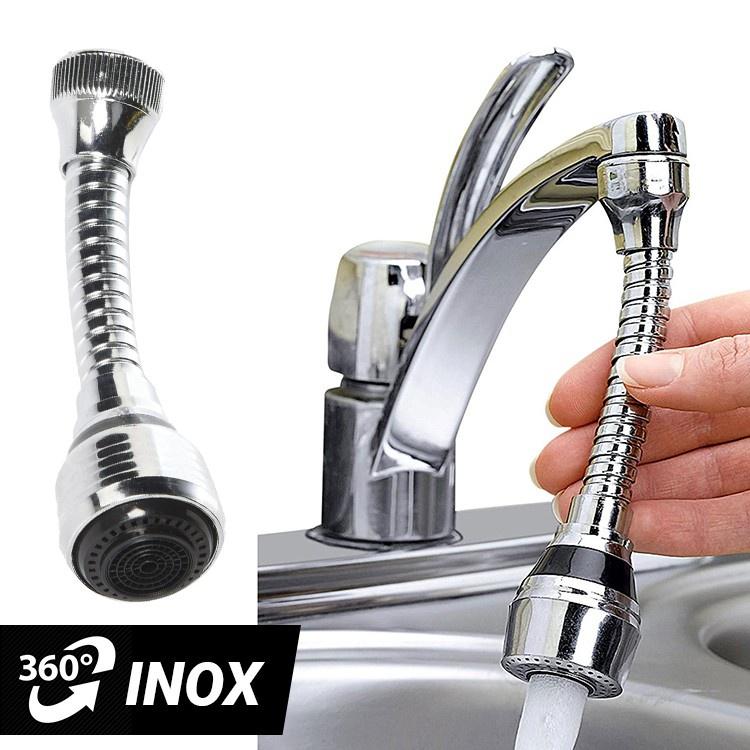 Đầu vòi xịt nước tăng áp cho vòi bồn rửa Turbo Flex xoay 360