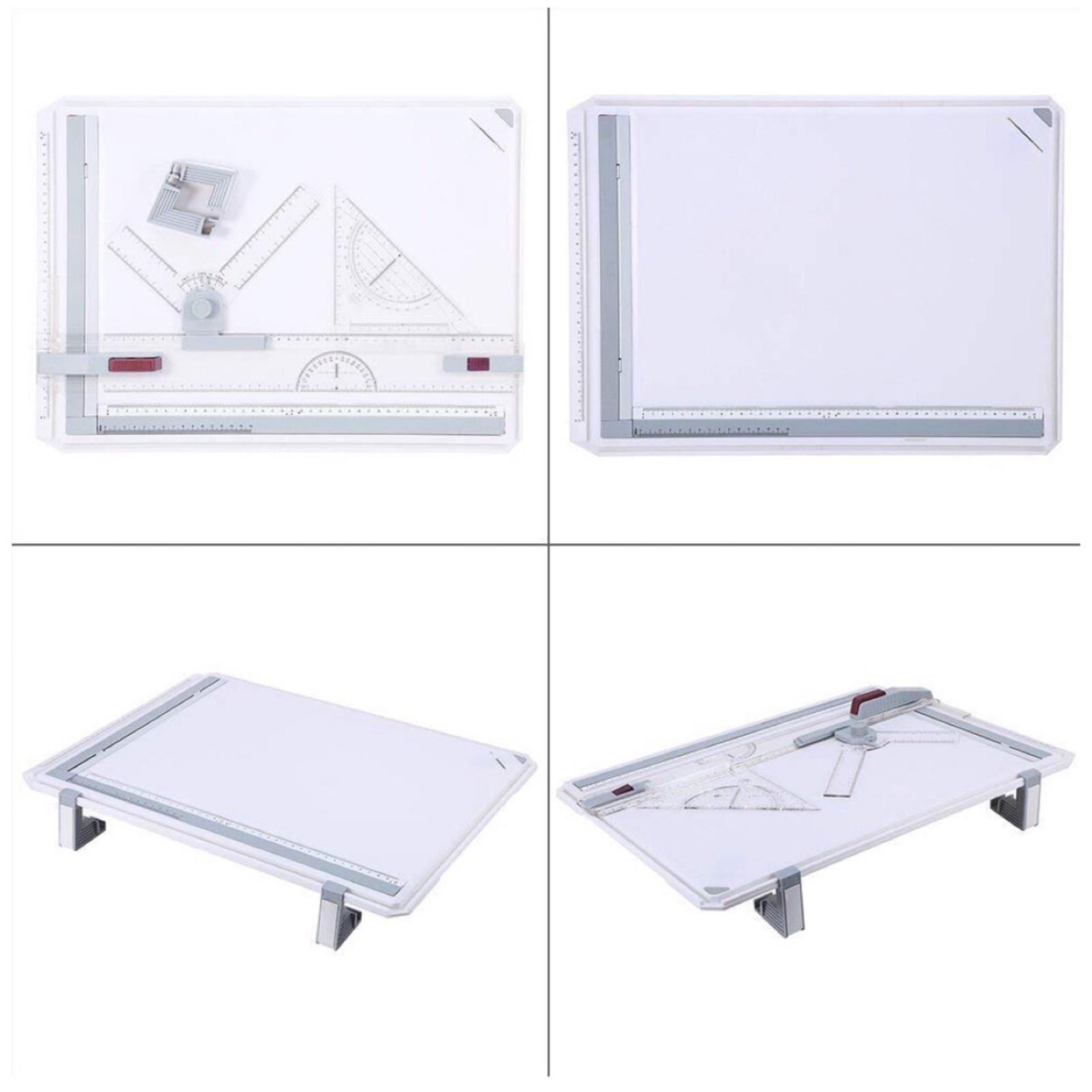 A3 Drawing Board Drafting Table Measuring System Protractor Sliding Ruler