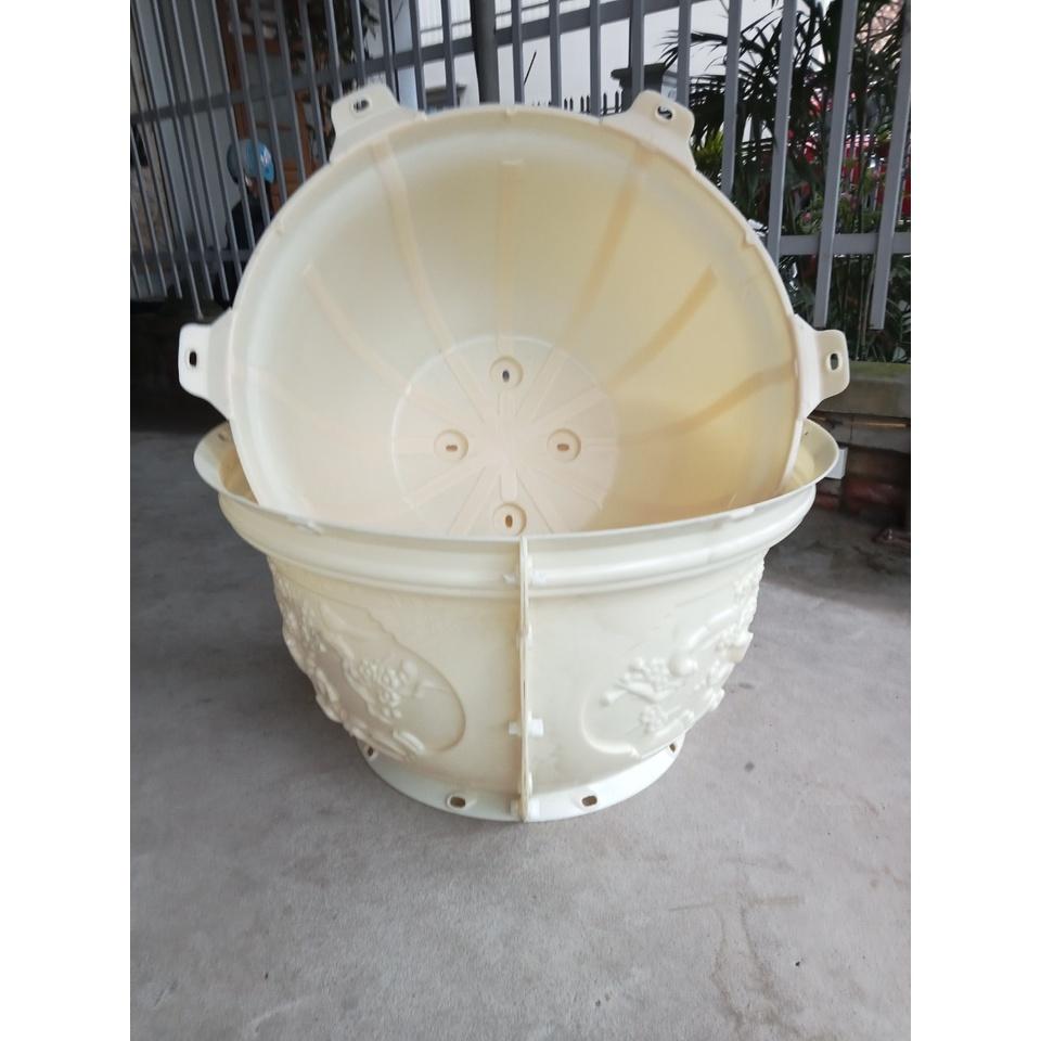 Bộ khuôn chậu tròn 70 nhựa ABS có đầy đủ lòng trong