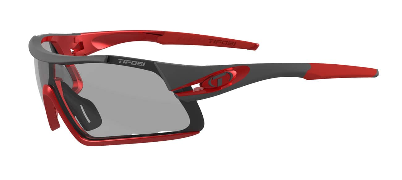 Kính thể thao chạy bộ TIFOSI DAVOS RACE RED Tròng Tự Đổi Màu Smoke Fototec