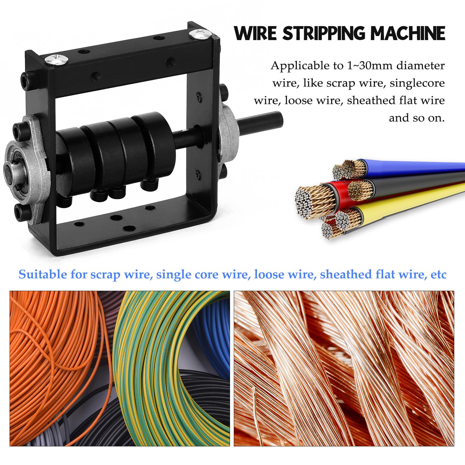 Portable Manual Wire Stripping Machine Scrap Cable Peeling Machines Stripper for 1~30mm Utility Hand Tool Can Connect