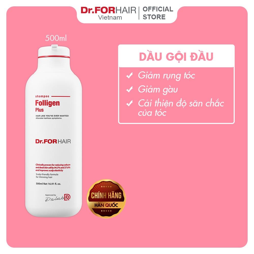 Combo gội xả dưỡng hỗ trợ mọc tóc giảm rụng tóc và gàu Dr.FORHAIR Plus Shampoo 500ml x Scalp Pack 250ml