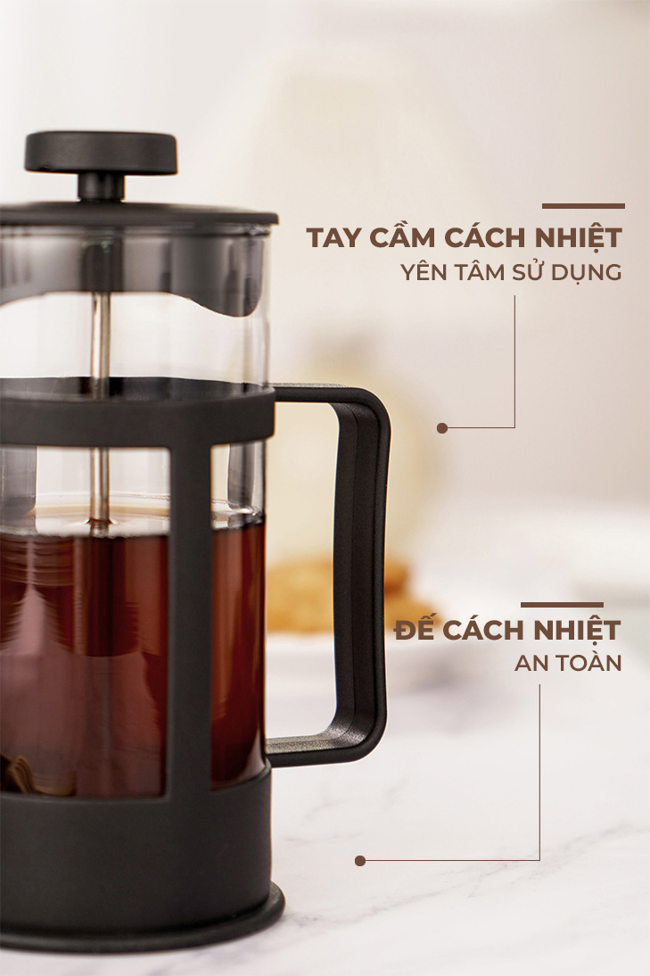 Bình Pha Cafe Thế Hệ Mới Dễ Dàng, Tiện Lợi ( 350ml)