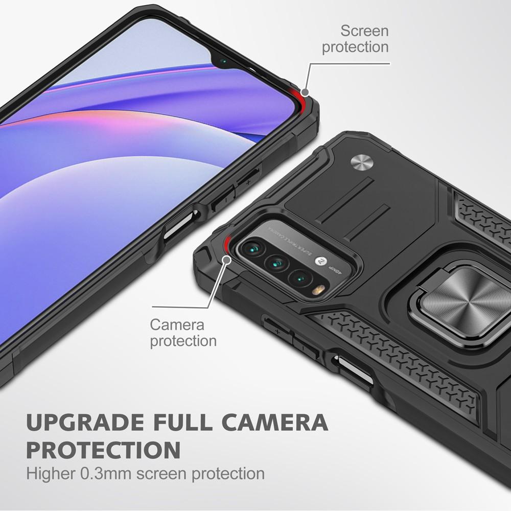 Ốp lưng cho Xiaomi Redmi 8 8A 9 9A 9C 9T Chống sốc Kemeng kèm nhẫn iring