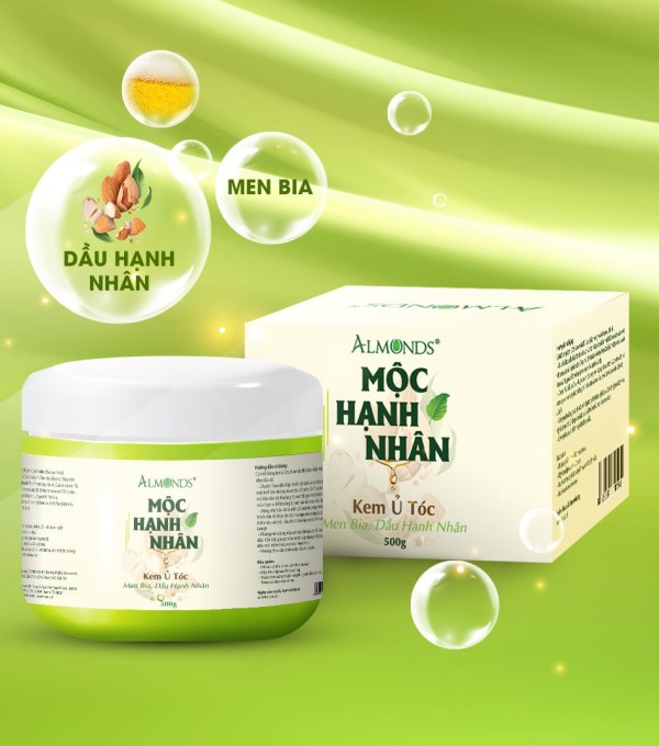 Kem ủ tóc mộc hạnh nhân Almonds-nuôi dưỡng và phục hồi tóc hư tổn gãy rụng- 500g