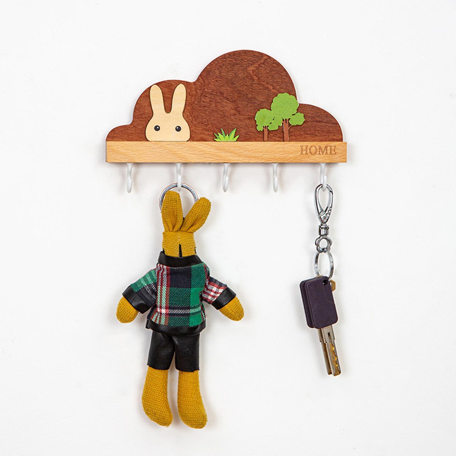 Key Rack Key Holder Hooks Cute Home Wall Hanger for Front Door Ornament Home