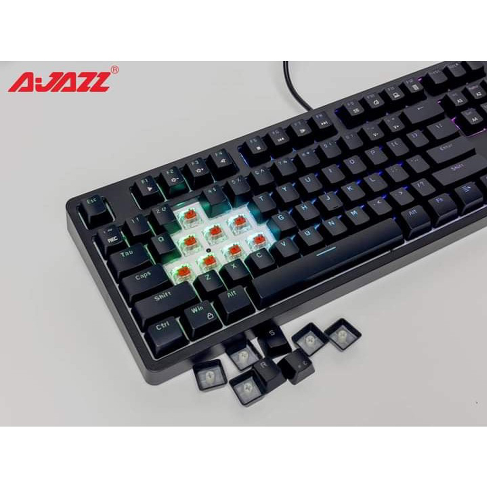 Bàn phím cơ gaming có dây AJAZZ DKM150 Red Switch Led RGB - Hàng chính hãng
