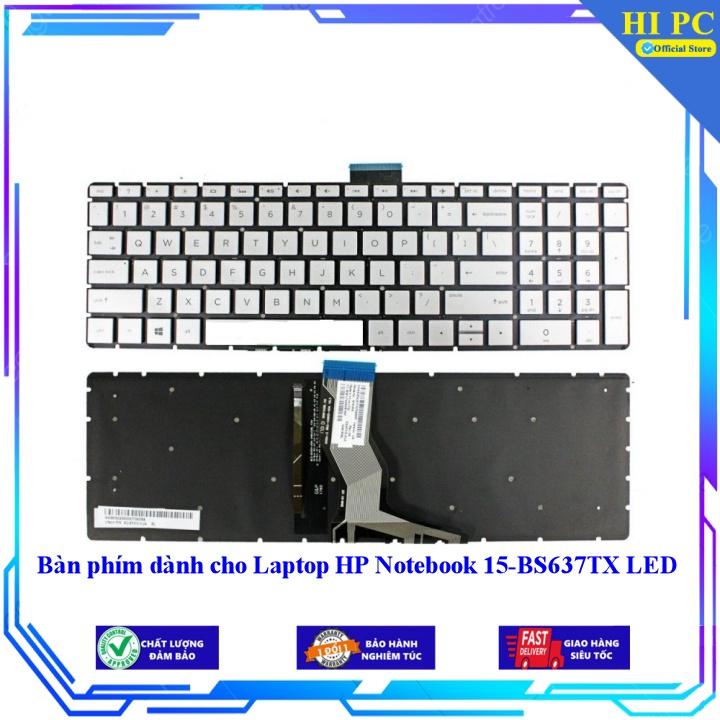Bàn phím dành cho Laptop HP Notebook 15-BS637TX LED - Hàng Nhập Khẩu
