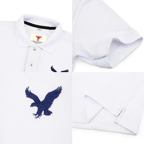Áo thun polo nam tay lỡ chính hãng dokafashion dáng thể thao nam cao cấp được thêu logo sắc xảo tông màu cơ bản -combo 3 áo xám trắng đen - DBM307