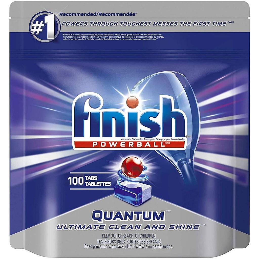 Combo Viên rửa bát Finish Quantum max 64 viên + Muối Finish 1,5kg dùng cho máy rửa bát