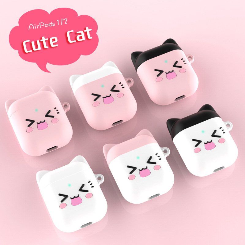 Bao Case Cho Airpods 1/ Airpods 2 Hình Mèo Cute