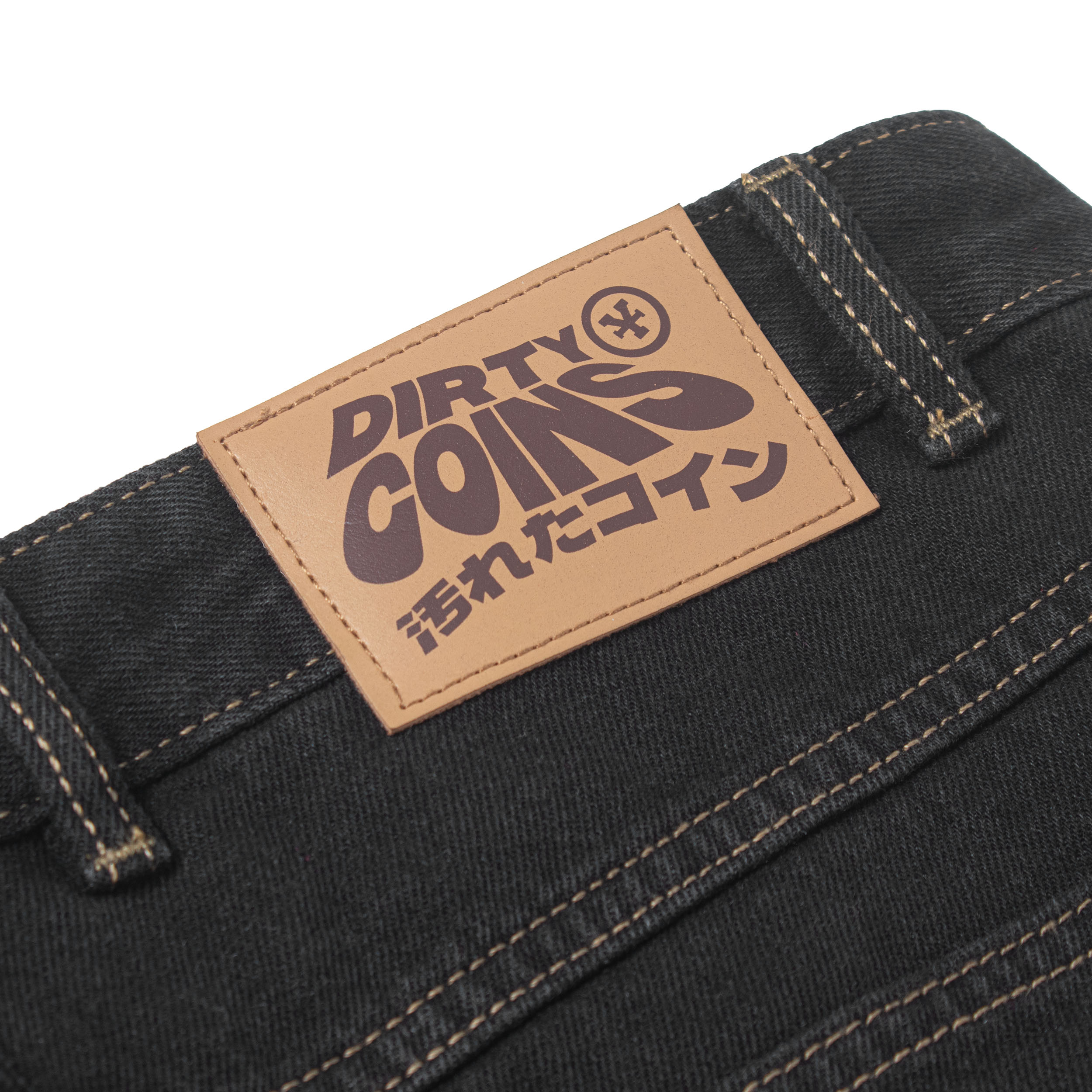 Quần DirtyCoins Logo Washed Knee Jeans