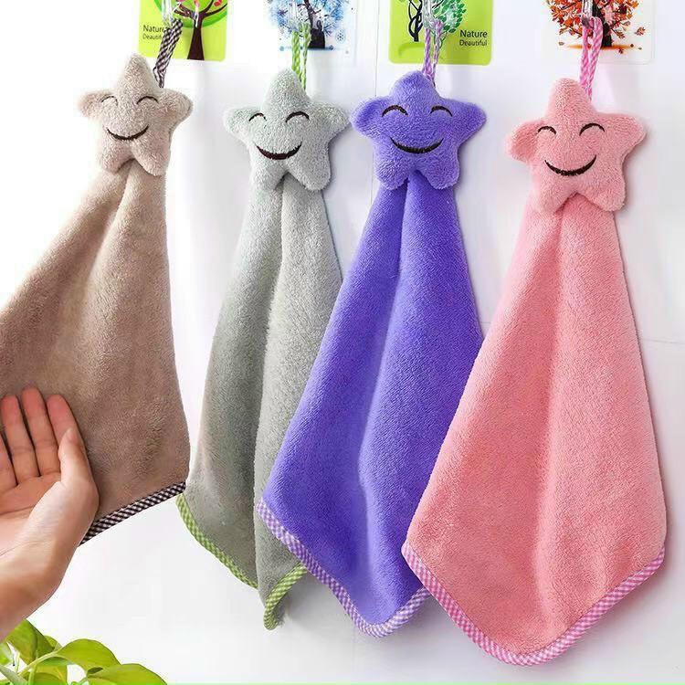 Khăn Lau Tay Treo Tường Bằng Vải Bông Mềm Mại Họa Tiết