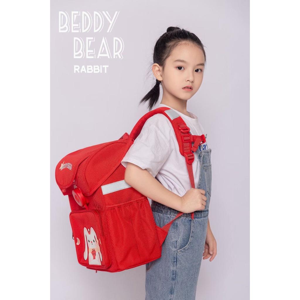 Balo Trẻ em Cấp 1 Beddy Bear Schoolbag Thỏ Đỏ phù hợp Bé đi học từ lớp 2 trở lên - Mã BF-THO. Kích thước 39 x 30 x 22 cm. Chính hãng Beddybear