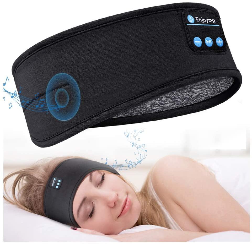 Bluetooth Ngủ Tai Nghe Băng Đô Đeo Trán Tập Thể Thao Mỏng Mềm Mịn Thoải Mái Nghe Nhạc Không Dây Tai Nghe Nhét Tai Mặt Nạ Mắt Cho Bên Ngủ