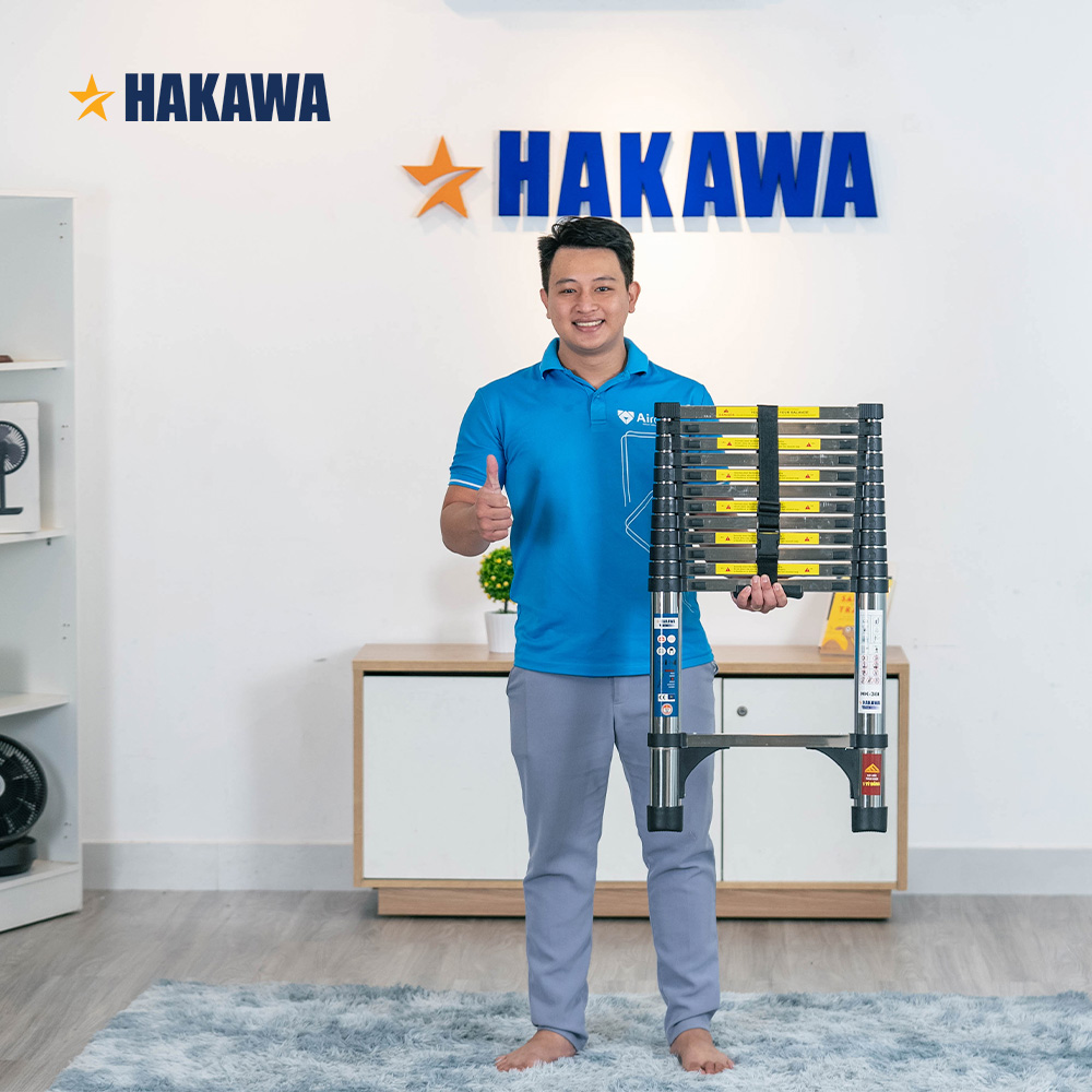 THANG RÚT ĐƠN INOX 201 HAKAWA HK-50I - Chữ I: 5m