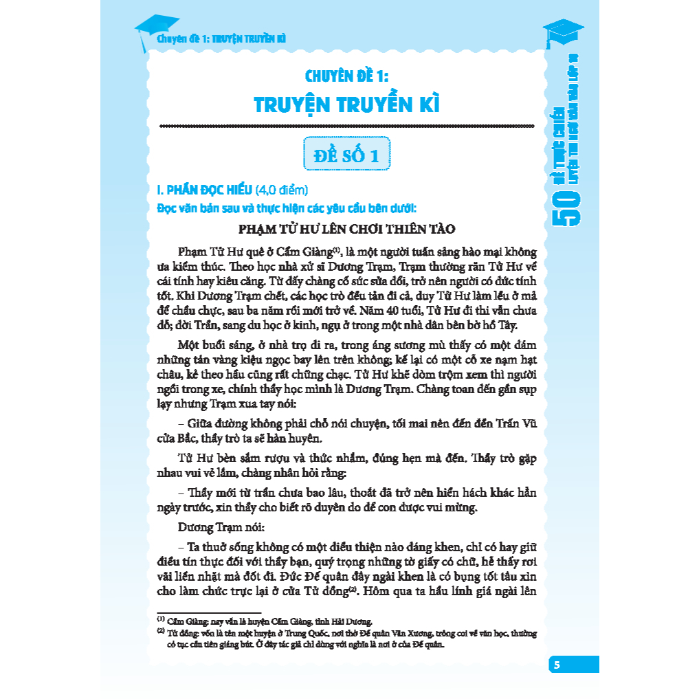 Sách - 50 đề thực chiến luyện thi ngữ văn vào lớp 10 (giải chuyên sâu)