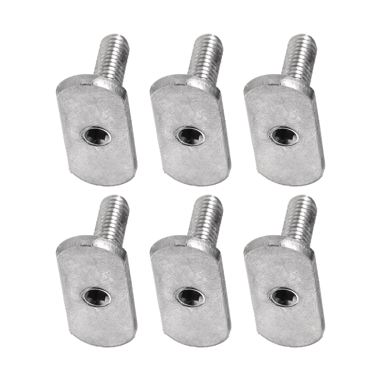 6x Kayak Rail/Track Screws & Track Nuts, Mounting Replacement for Kayaks Rails
